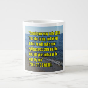 Psalm 37:5-6 WEBU-Tasse Jumbo-Tasse