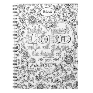 Psalm 37 Handschrift Schrift Prayer Journal Notizblock