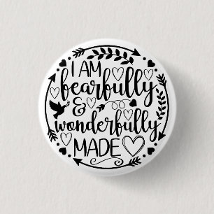 Psalm 39 Wunderbar gemacht Christliche Schrift Button