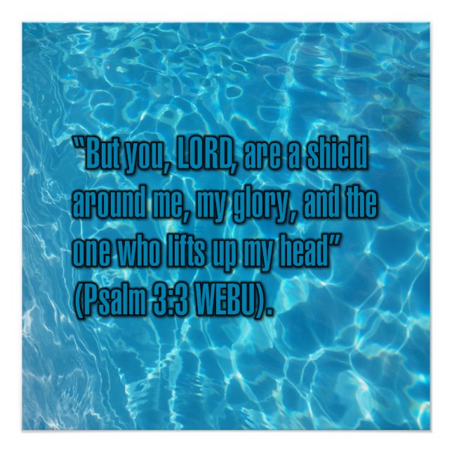 Psalm 3:3 WEBU Poster (Vorderseite)