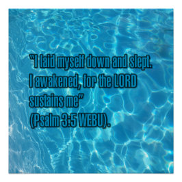 Psalm 3:5 WEBU Poster