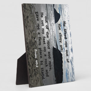 Psalm 40:2 Er hob mich aus der schlanken Grube Fotoplatte