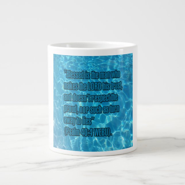 Psalm 40:4 WEBU Mug Jumbo-Tasse (Vorderseite)