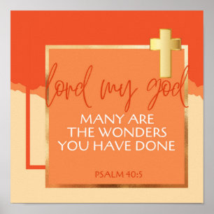 Psalm 40:5 poster