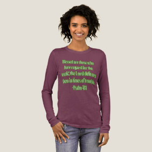 Psalm 41:1 Selig sind die, die Rücksicht haben... Tri-Blend Shirt