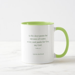 Psalm 42:1 Hirsch-Christen-Tasse – Wie der Hirsch Tasse