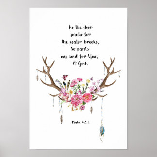 Psalm 42:1 poster