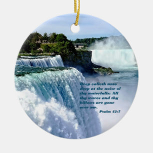 Psalm 42:7 keramik ornament