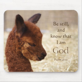 Psalm-46:10 Alpaka Mousepad