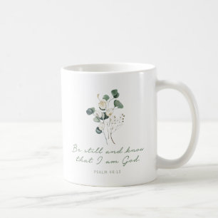 Psalm 46:10, Bibel Verse Print, Sei still, Tasse