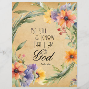 Psalm 46:10 Bibelvers Flyer