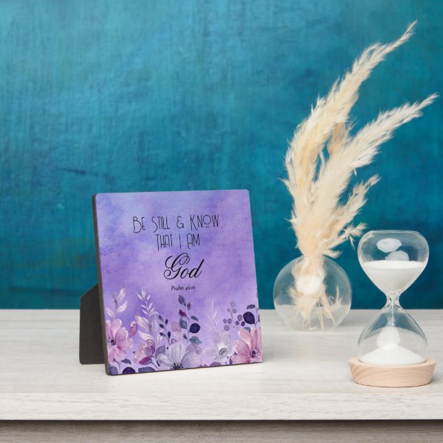 Psalm 46:10 Bibelvers Fotoplatte (InSitu)