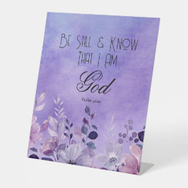 Psalm 46:10 Bible Verse Sockelschild