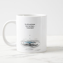 Psalm 46:10 Christian Mug Inspirational Gift Jumbo-Tasse