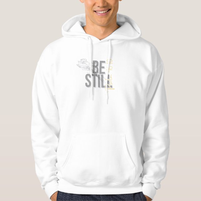 Psalm 46:10 Christlicher T - Shirt - "Sei still un (Vorderseite)