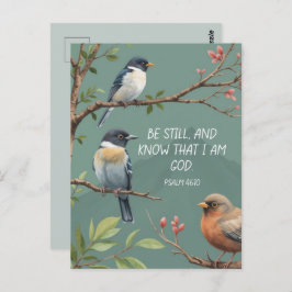 Psalm 46:10 Christliches Bibelverse-Bild Postkarte