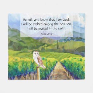 Psalm 46:10 fleecedecke