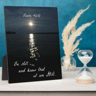 Psalm 46:10 fotoplatte