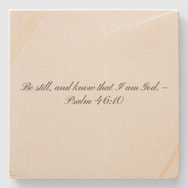 Psalm 46:10, Geschenk Untersetzer (Vorderseite)