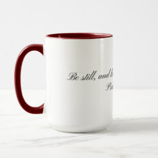 Psalm 46:10, Geschenktasse Tasse