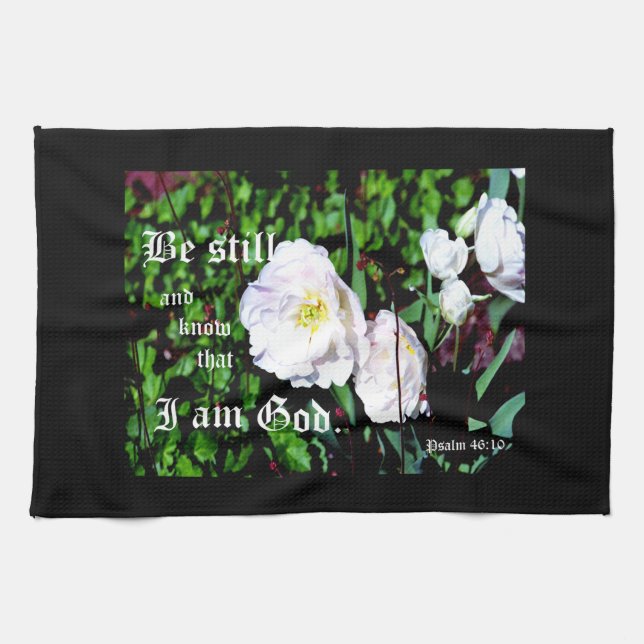 Psalm 46:10 geschirrtuch (Horizontal)