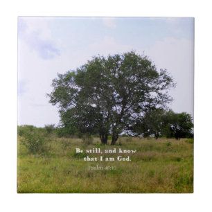 Psalm-46:10 inspirierend Bibel-Zitat Fliese