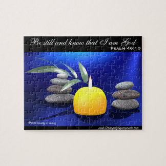 Psalm-46:10 ist noch und weiß, dass ich Gott bin Puzzle