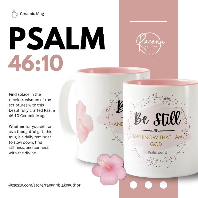 Psalm 46:10 Keramik Tasse (Von Creator hochgeladen)