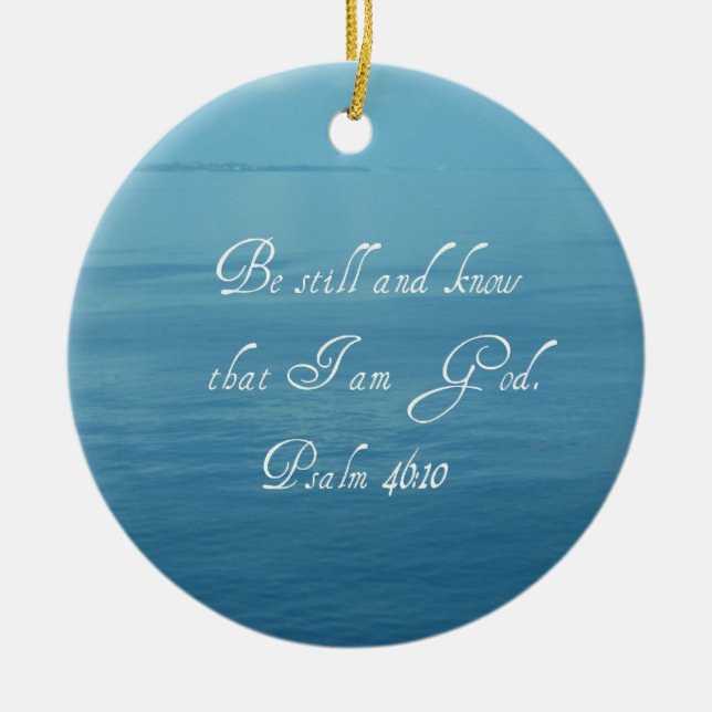Psalm 46:10 keramikornament (Vorne)