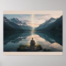 Psalm 46:10 KJV-Schriftposter | Christliche Kunst Poster