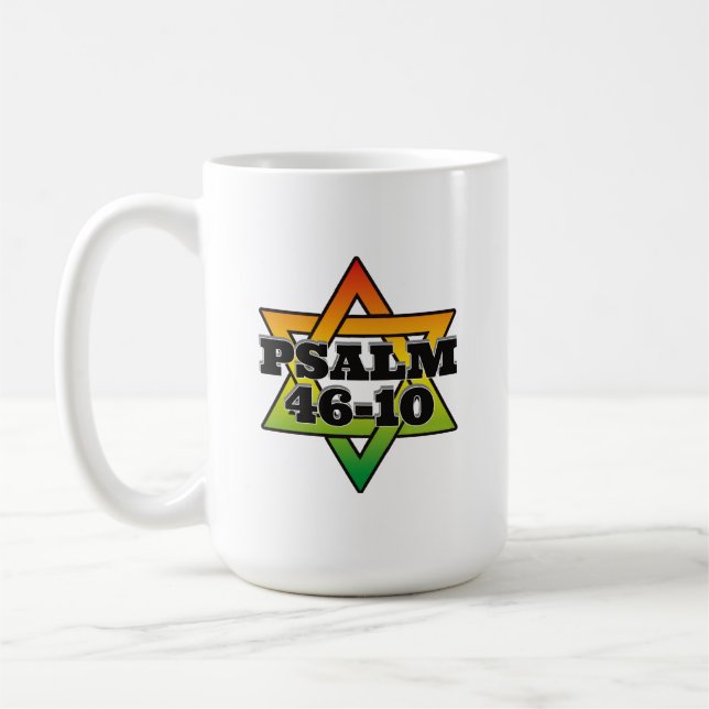 Psalm 46-10 - Klassische Tasse (Links)