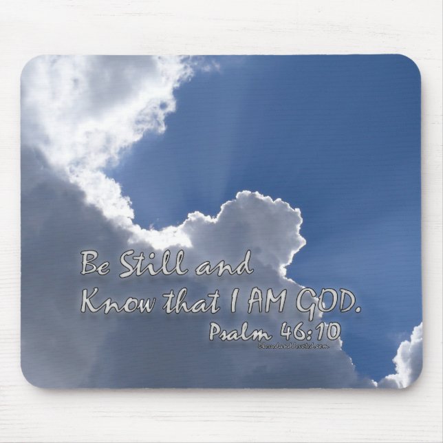 Psalm-46:10 Mousepad (Vorne)