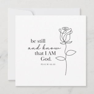 PSALM 46:10 - Personalisierte Notizkarte Mitteilungskarte
