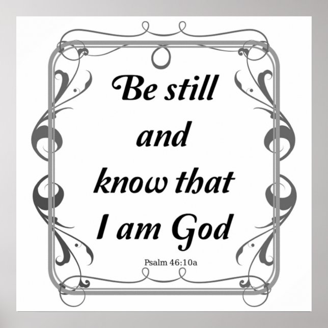 PSALM 46-10 POSTER (Vorne)