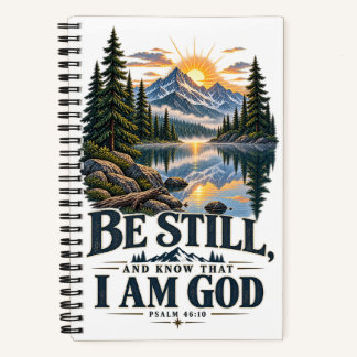 PSALM 46:10 Sei Still Und Erkenne Notizbuch