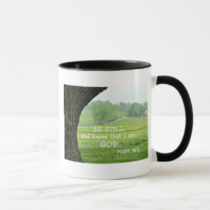 Psalm 46:10 Sei still und weiß, dass ich Gott bin. Tasse