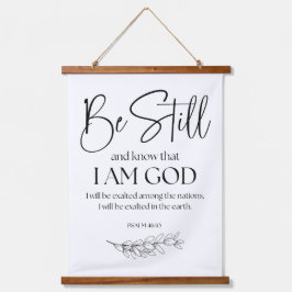 Psalm 46:10 Sei still und weißt, dass ich Gott bin Wandteppich Mit Holzrahmen