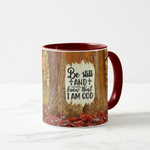 Psalm 46:10 Seid still und weiß ich bin Gott Herbs Tasse