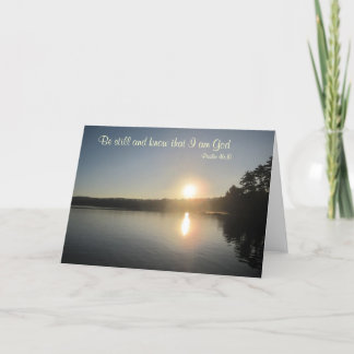 Psalm-46:10 - seien Sie noch und wissen Sie, dass Karte