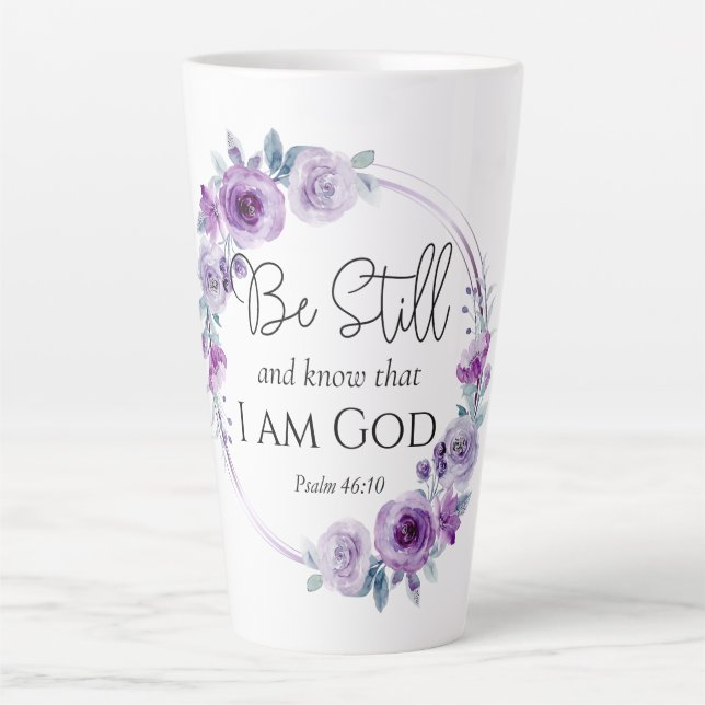 Psalm 46:10 Seien Sie still und kennen Sie die Lil Milchtasse (Vorderseite)