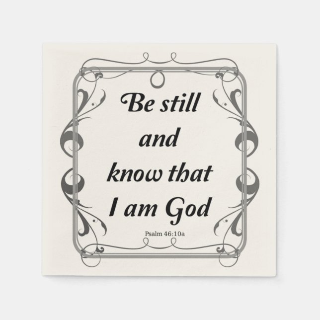 PSALM 46-10 SERVIETTE (Vorderseite)