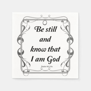 PSALM 46-10 SERVIETTE
