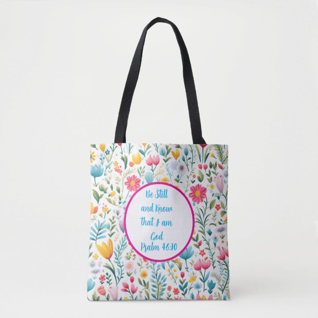 Psalm 46:10 Tote Bag (Vorderseite)