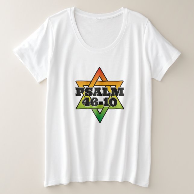 Psalm 46-10 - Women's Plus Size T - Shirt (Design vorne)
