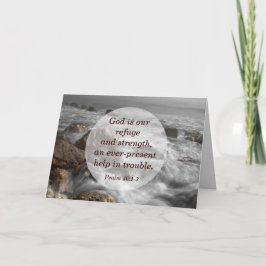 Psalm 46:1-3 Gott ist unsere Zuflucht und Stärke Karte
