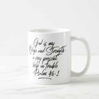 Psalm 46:1 Gott ist meine Zuflucht und Kraft Tasse