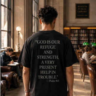 Psalm 46:1 T-Shirt Gott ist unsere Zuflucht und St
