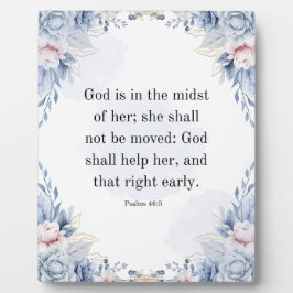 Psalm 46,5 Bibelvers Gott ist in ihr KJV Fotoplatte