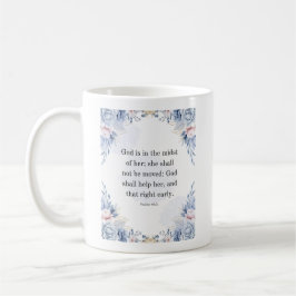 Psalm 46:5 Bibelvers Gott ist in ihr KJV Kaffeetasse
