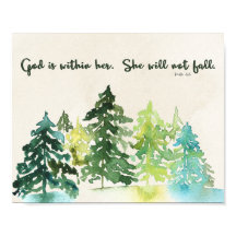 Psalm 46:5 Bible Verse wall Art